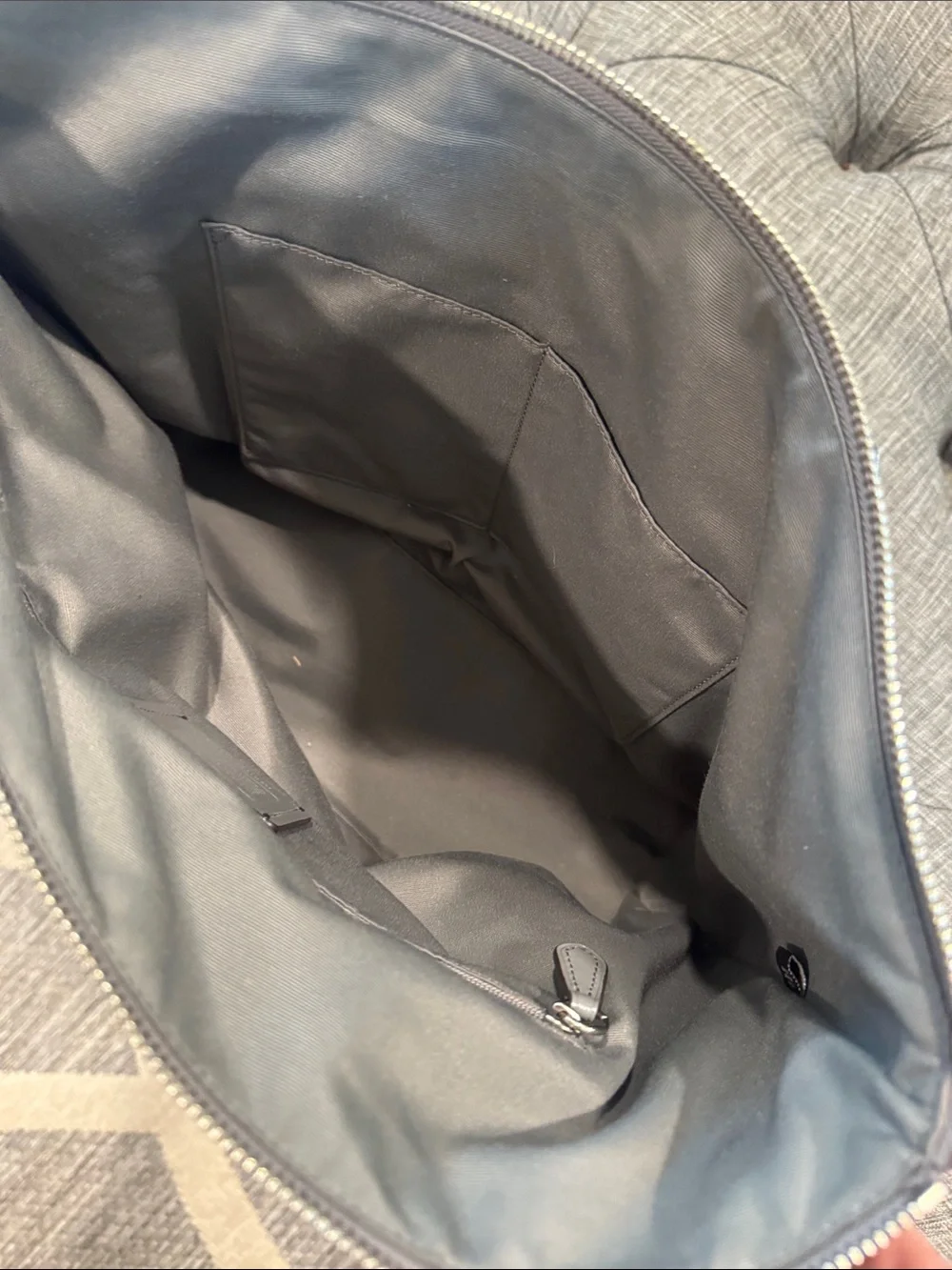 Coach Bag Gallery Grey Leather Tote with Scarf - Picture 14 of 17